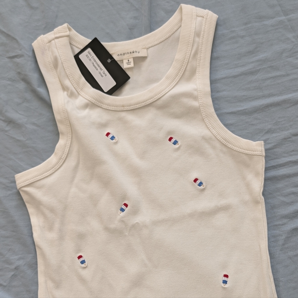 White Popsicle Tank